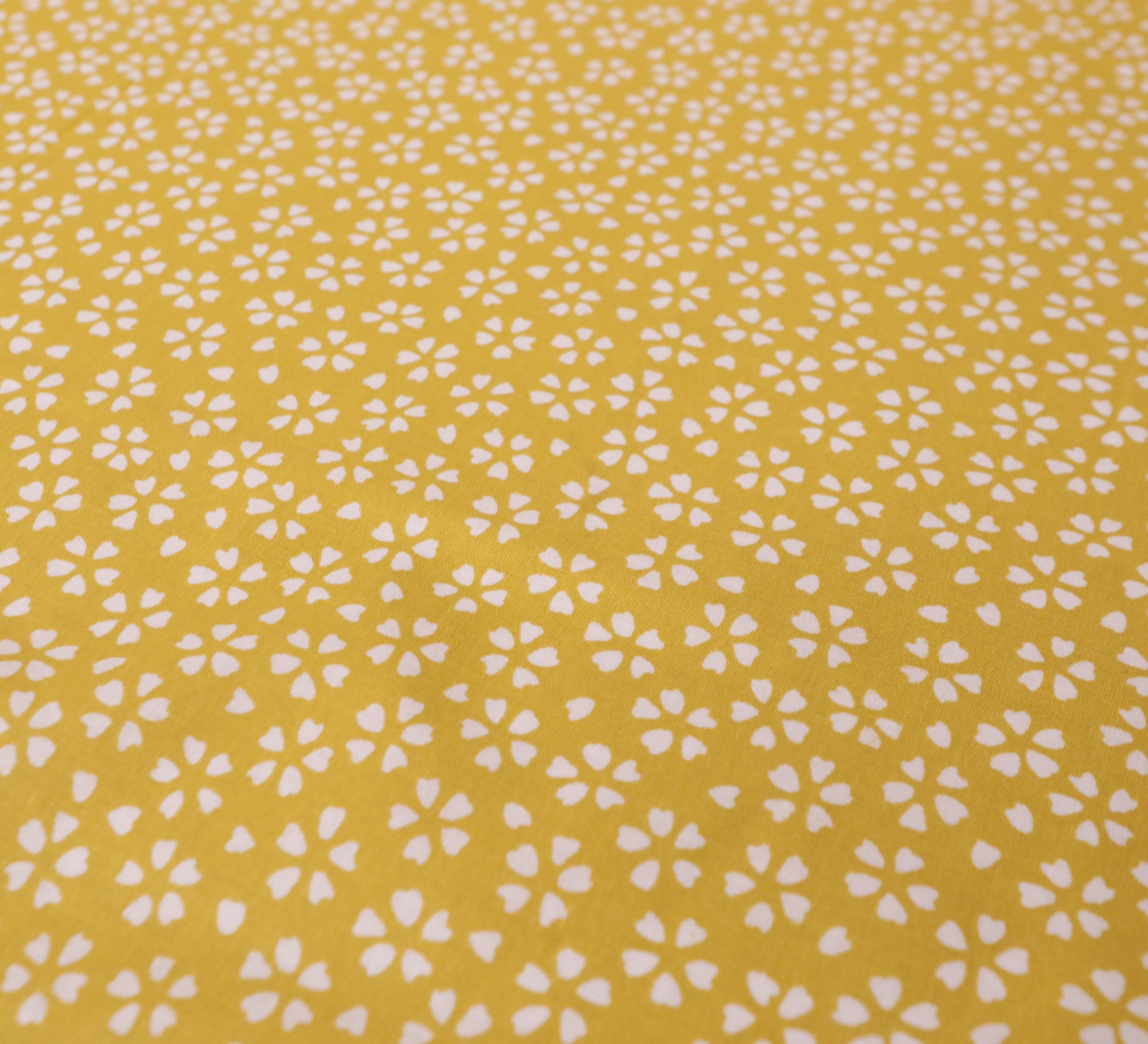 Yellow flower 100% cotton Single Bed Dhoar