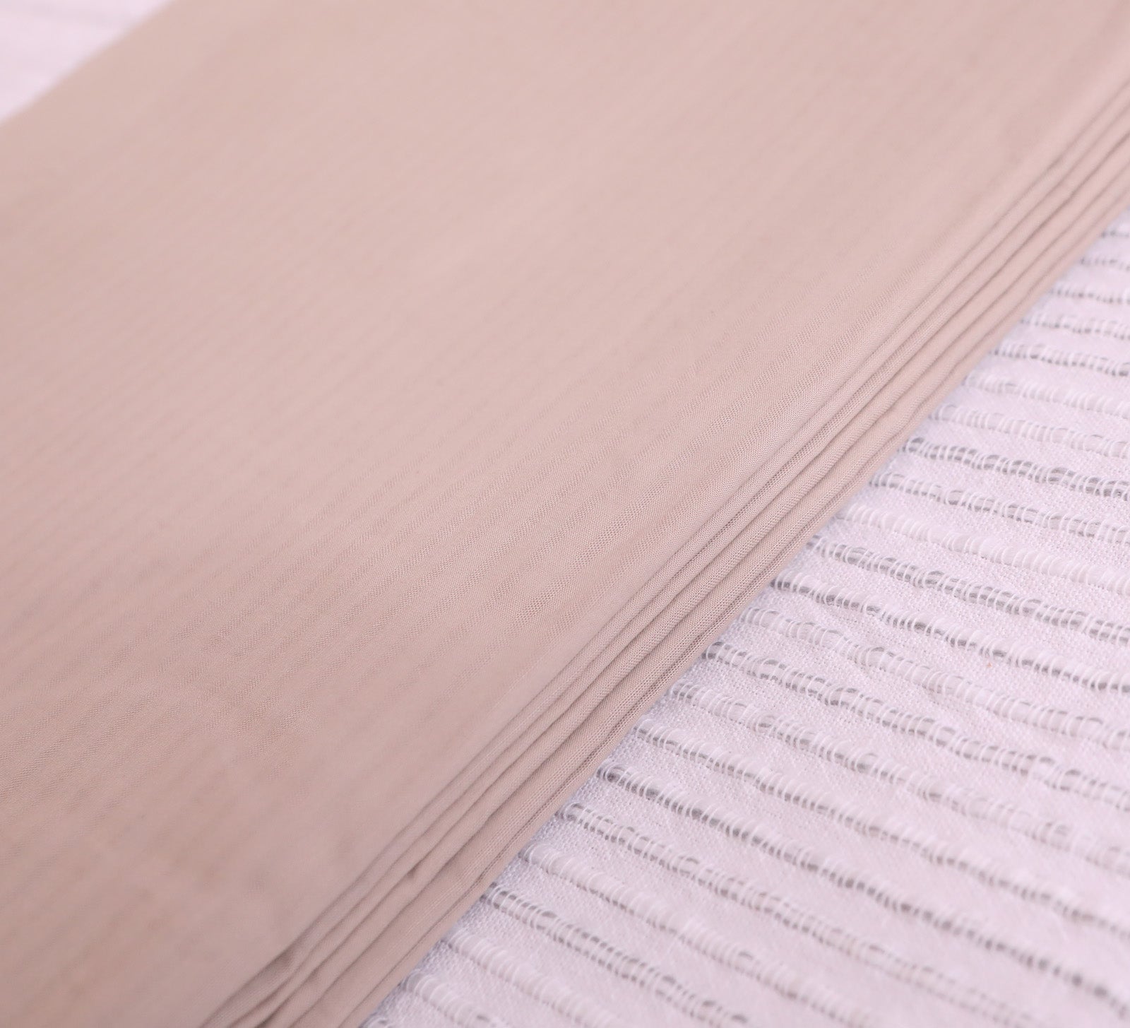 Beige 100% cotton Single bed Dhoar