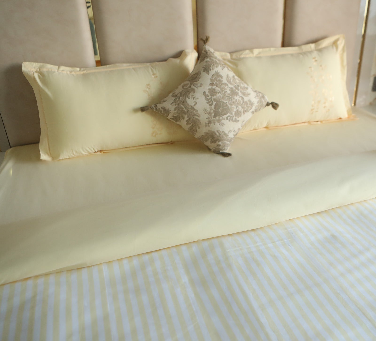 Chambray Cotton Stripe Double bed Duvet Cover