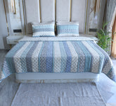 100% Cotton Patch work hand quilted double bed quilt