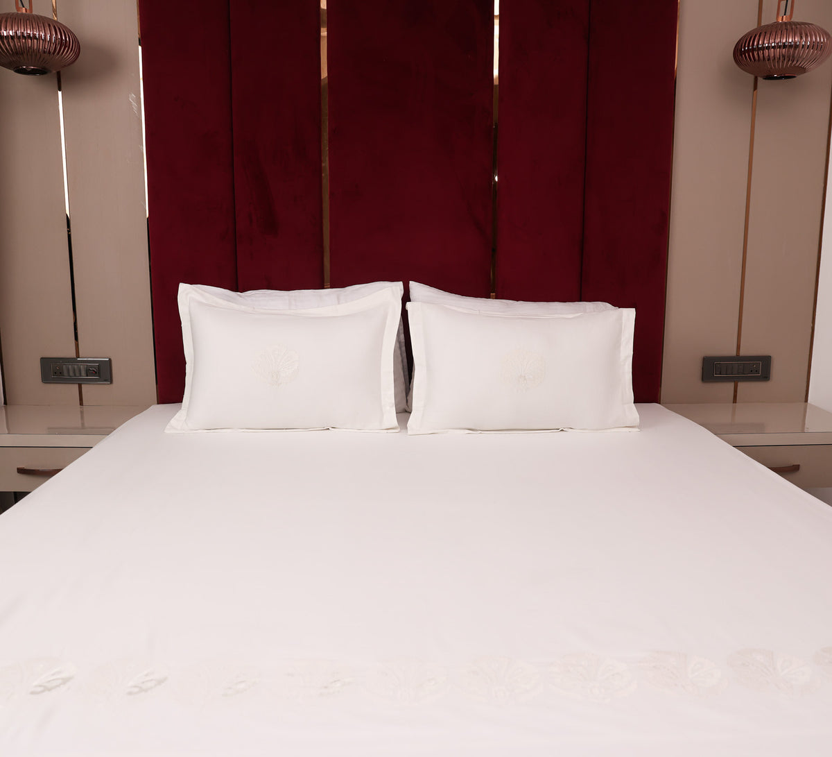 Satin Cotton Double Bed Sheet