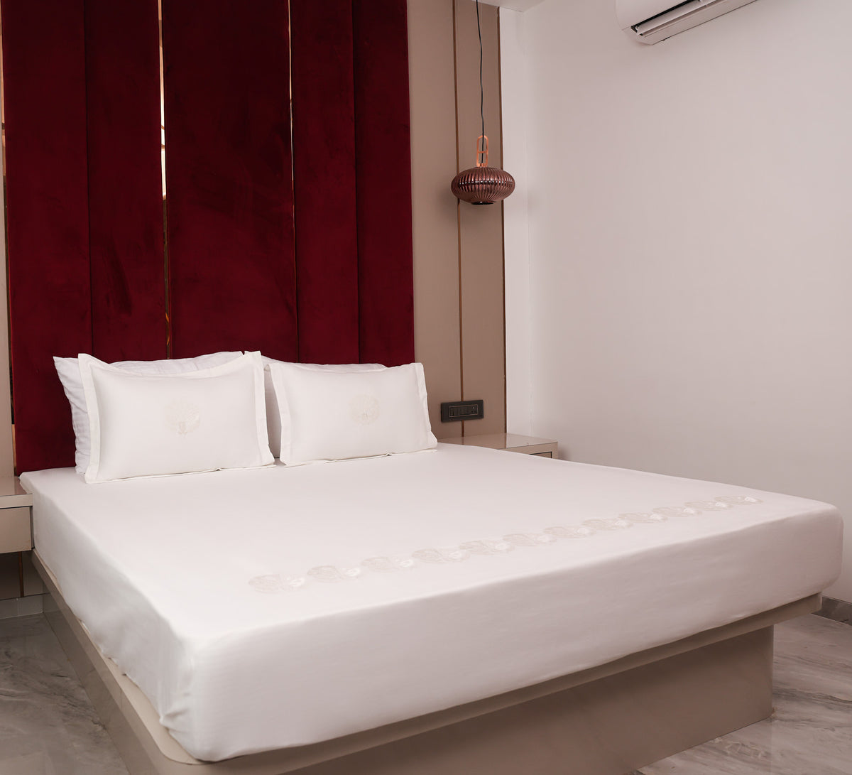 Satin Cotton Double Bed Sheet