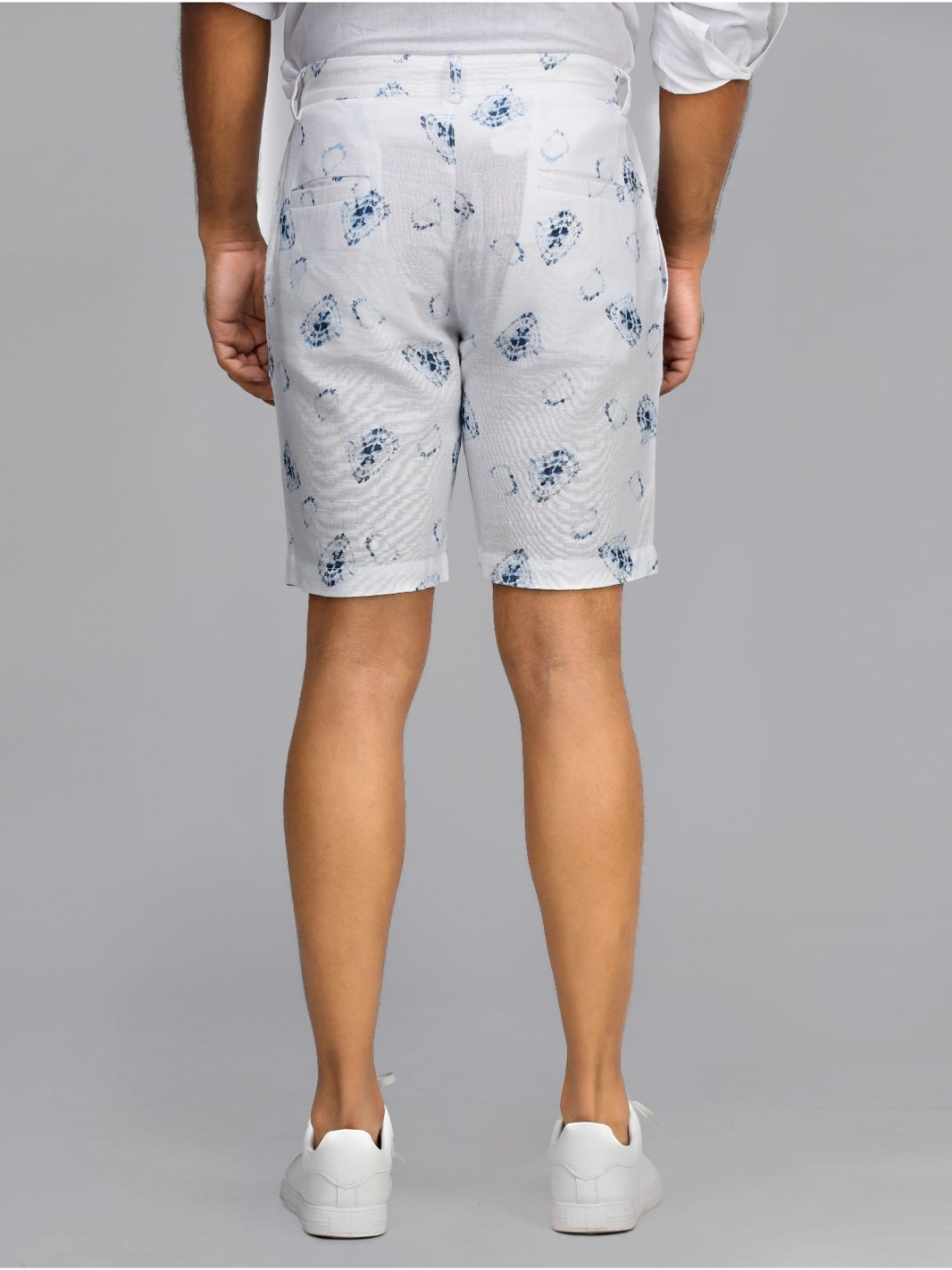 Eco Khadi Cotton Shibori Shorts - Doris