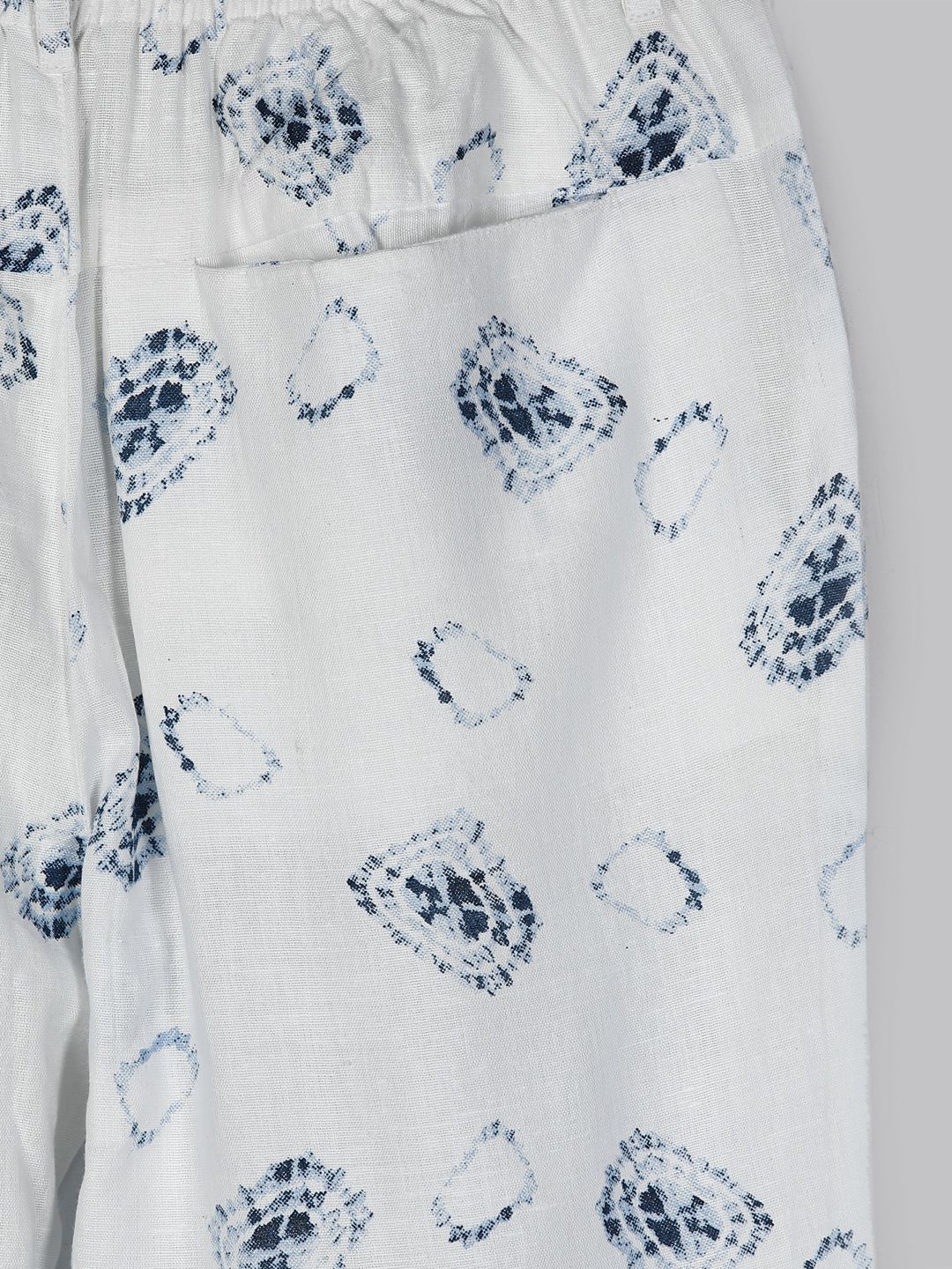 Eco Khadi Cotton Shibori Casual Khadi Pants - Doris