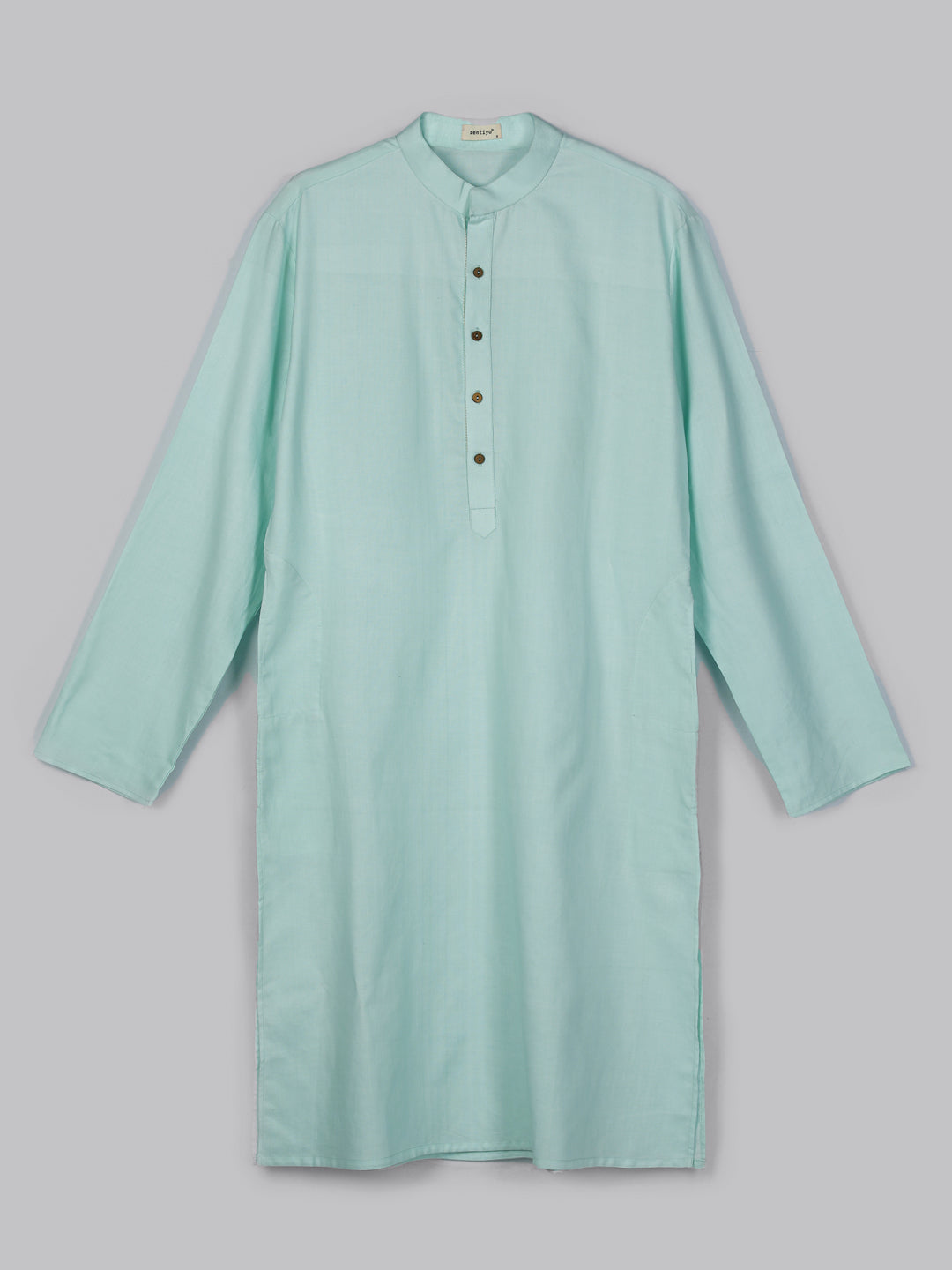 Eco Khadi Aqua Blue Kurta