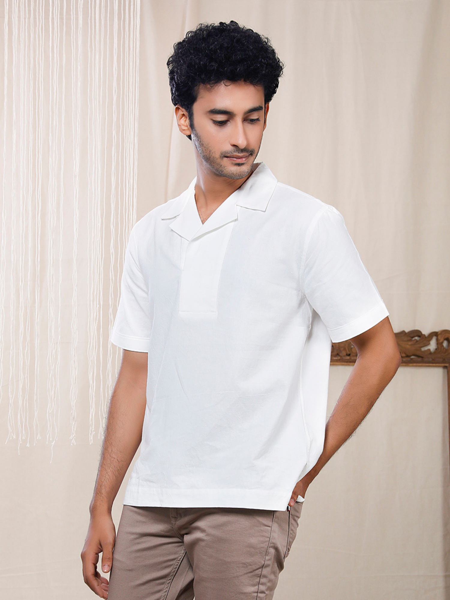 Eco Khadi Cotton White Shirt