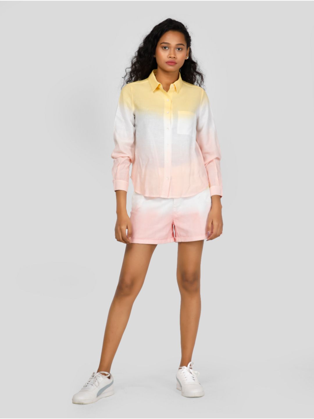 Eco Khadi Ombre Multicolor Shirt