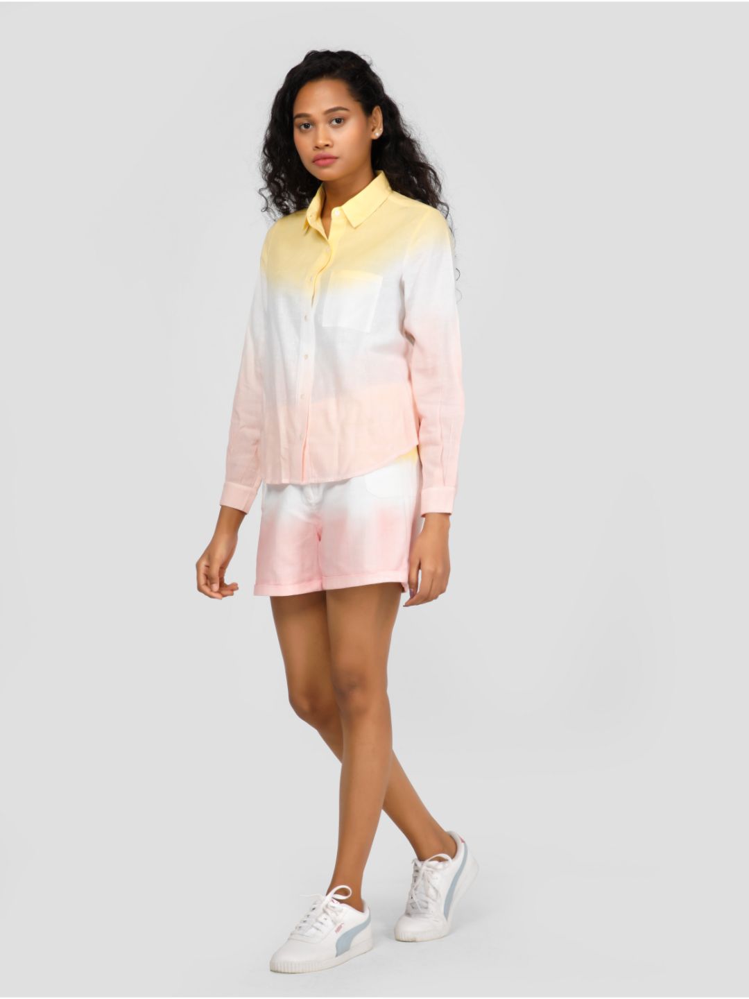 Eco Khadi Ombre Multicolor Shirt