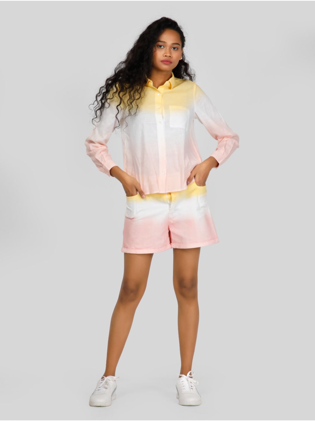Eco Khadi Ombre Multicolor Shirt