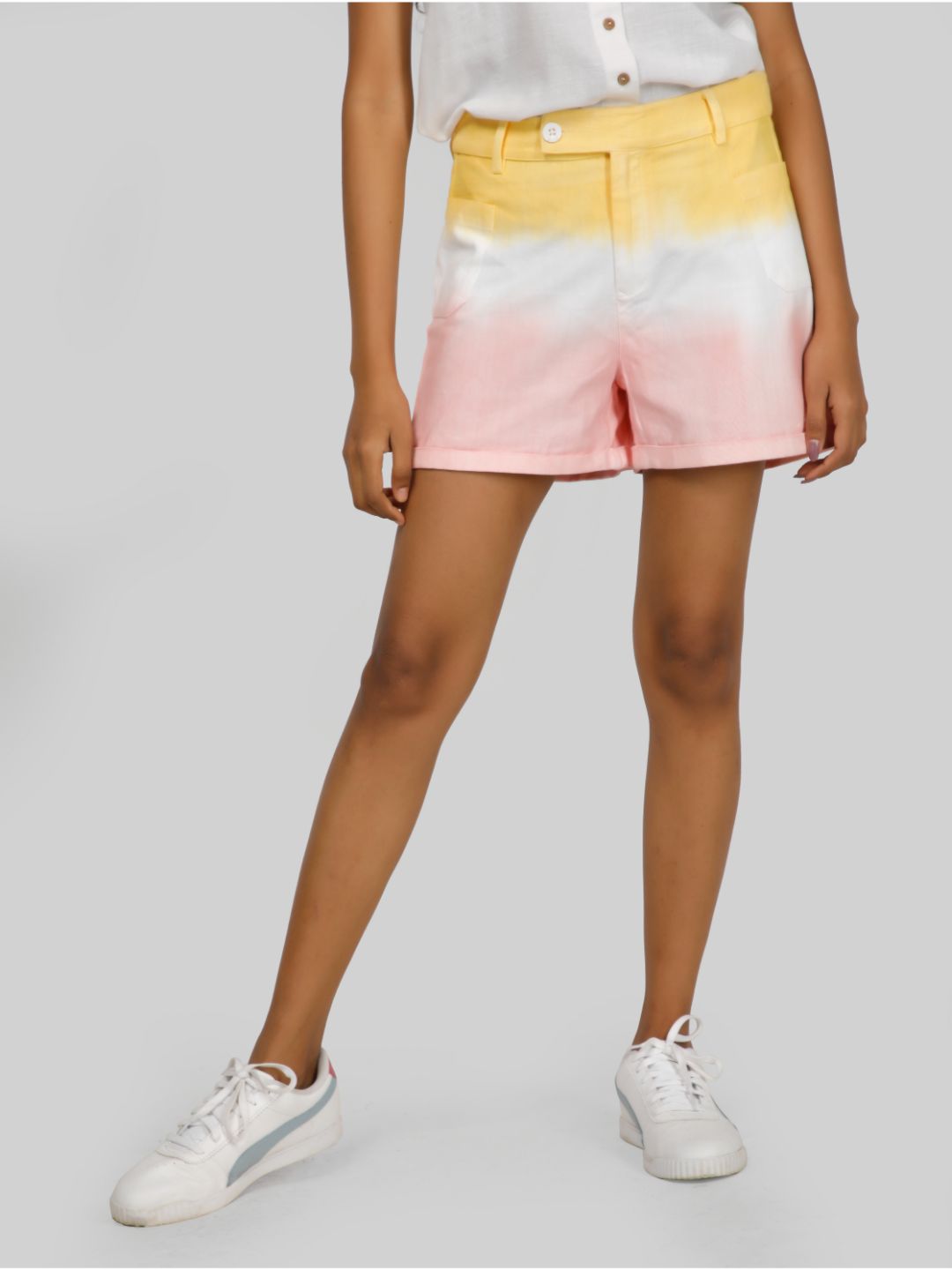 Eco Khadi Ombre Multicolor Short