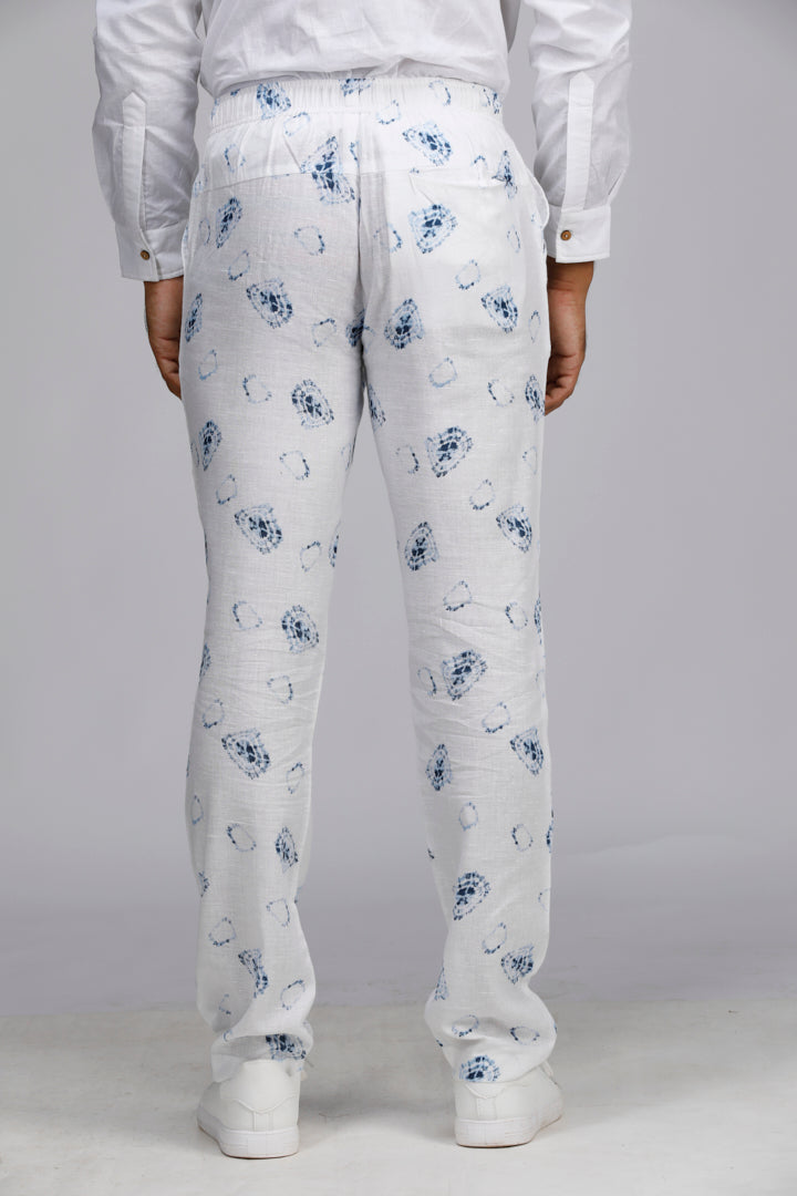 Eco Khadi Cotton Shibori Casual Khadi Pants - Doris