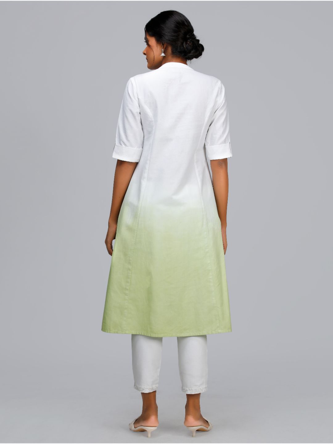Eco Khadi Cotton Ombre Kurta - Jivika