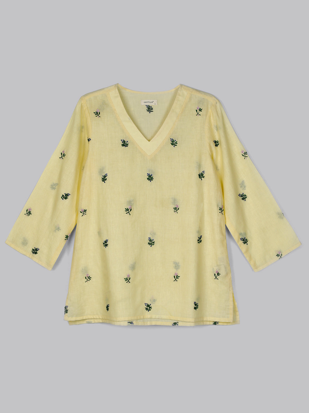 Eco Khadi Lemon Khadi Tunic