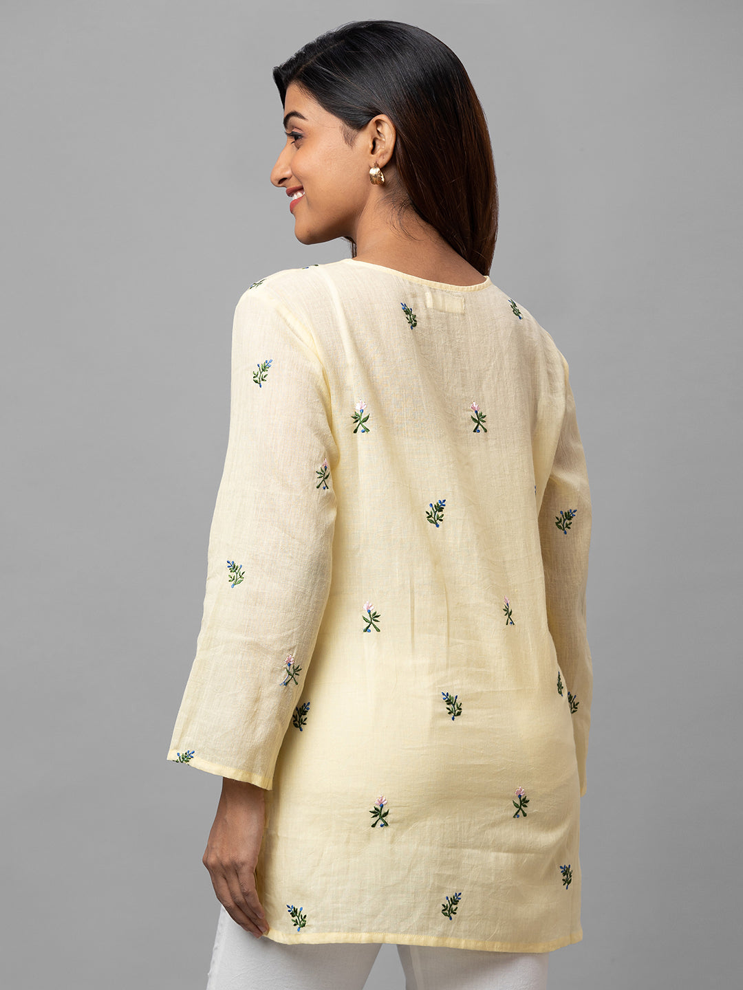 Eco Khadi Lemon Khadi Tunic