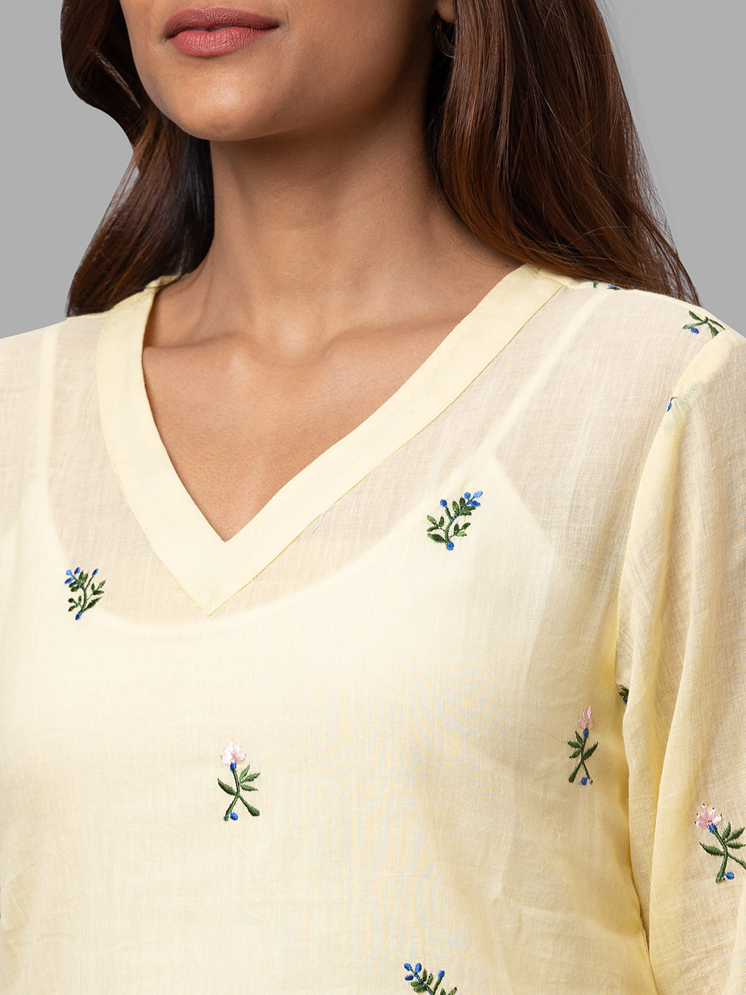 Eco Khadi Lemon Khadi Tunic