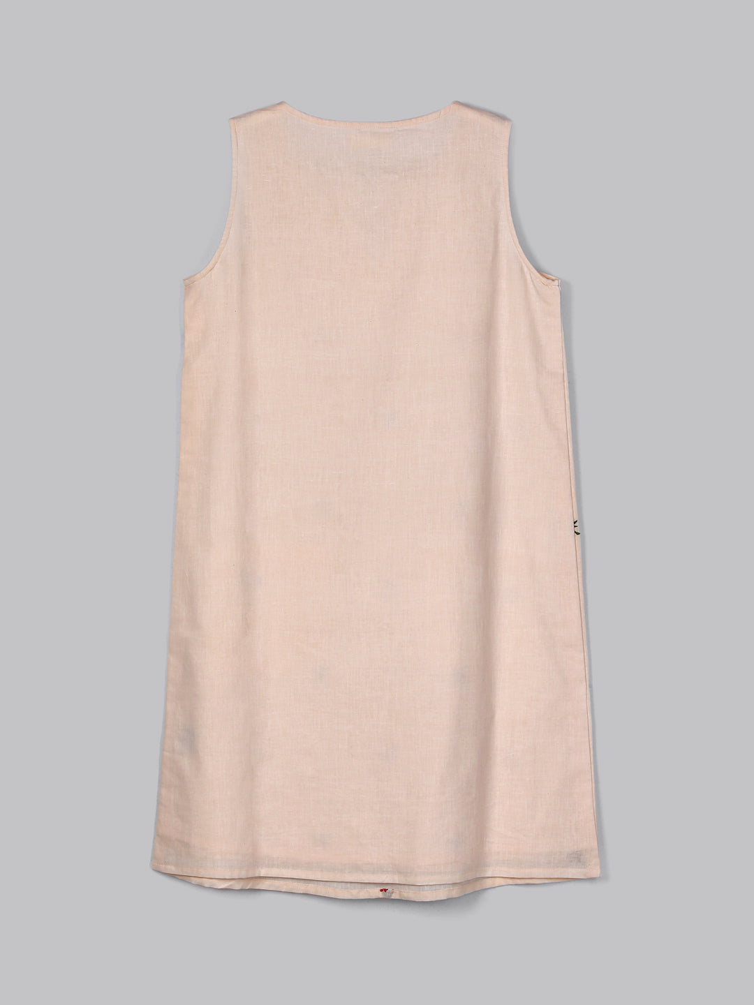 Eco Khadi Cotton Rose Floral Khadi Dress - Iraja