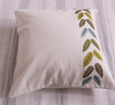 Leaves Tufting 100% cotton Cushion Cover.
