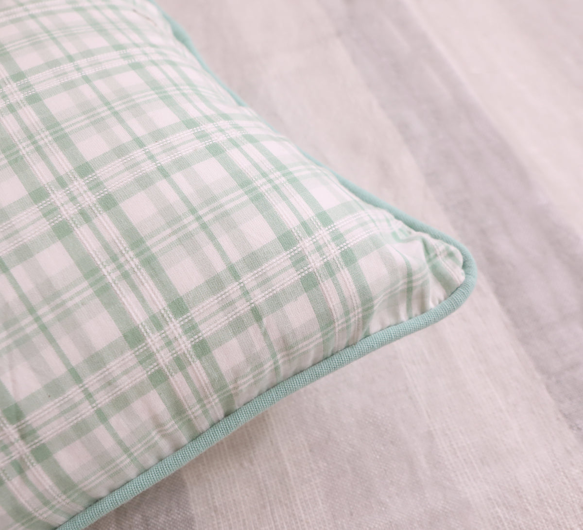 Slub woven Lumbar cushion covers