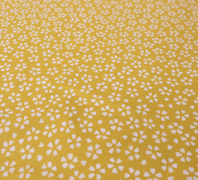 Yellow flower 100% cotton Single Bed Dhoar