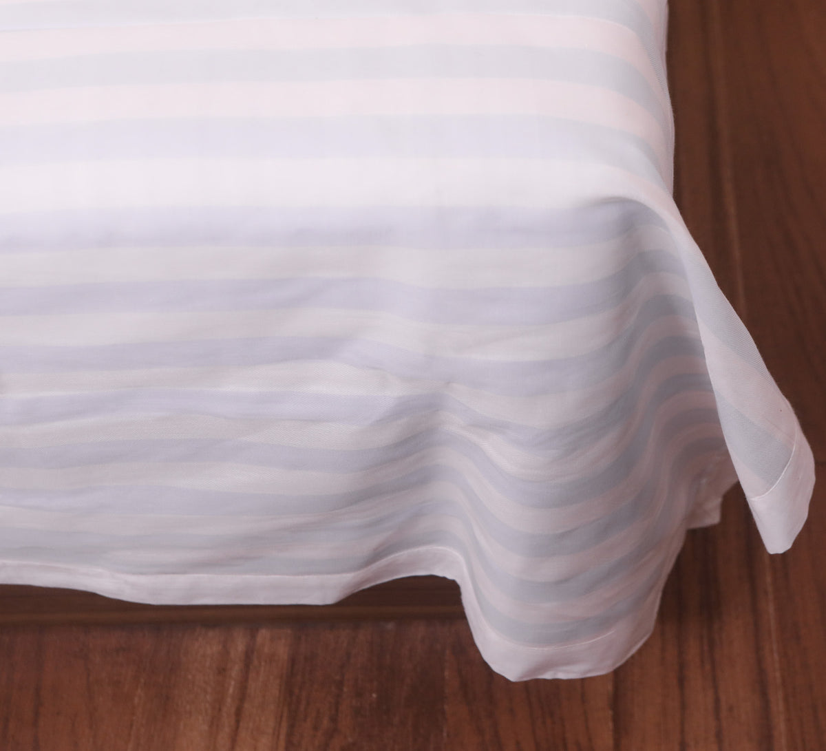 Chambray Stripe Double Bed Duvet Cover