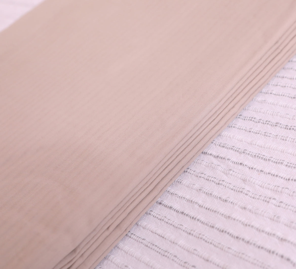 Beige 100% cotton Single bed Dhoar