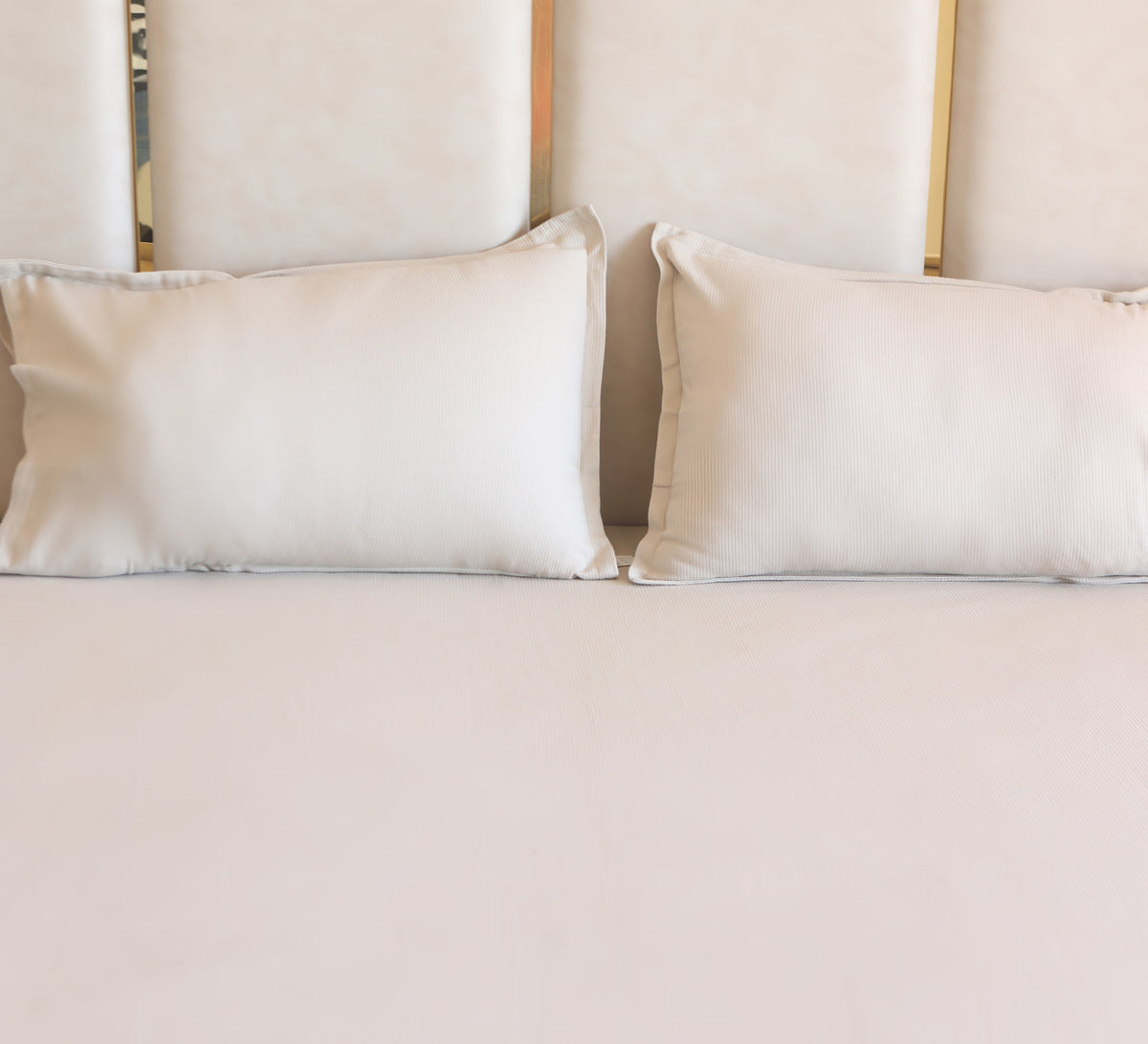 Ribbed 100% cotton bed sheet