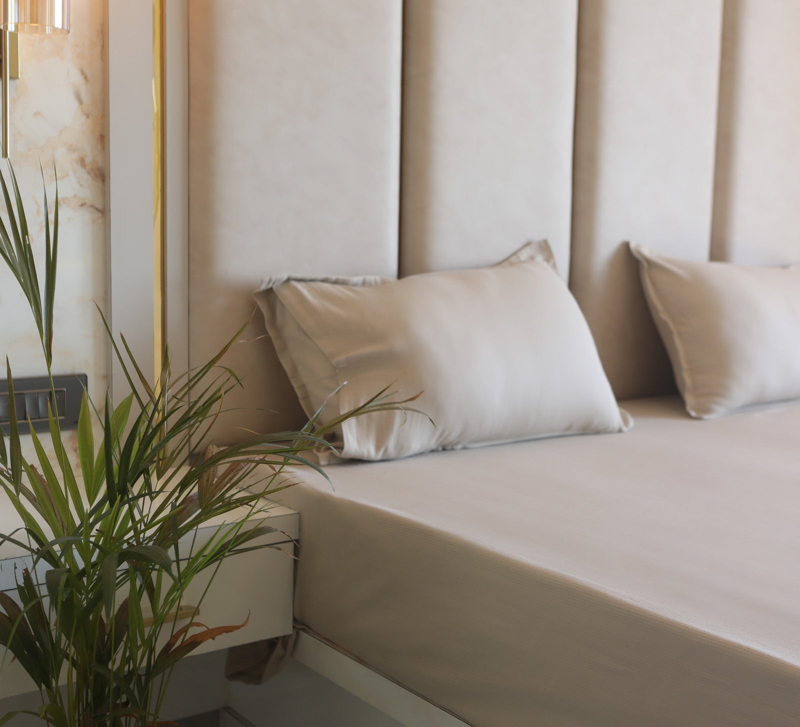 Ribbed 100% cotton bed sheet