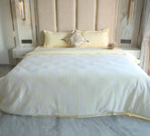 Chambray Cotton Stripe Double bed Duvet Cover