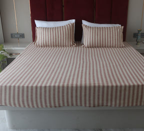 100% cotton Ribbed Double  Bed Cover