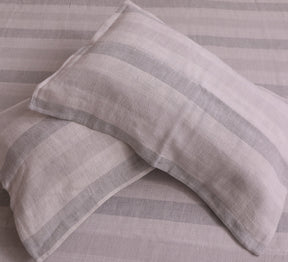 Linen Stripe Bed Cover
