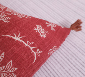 Rust flora 100% cotton Cushion Cover