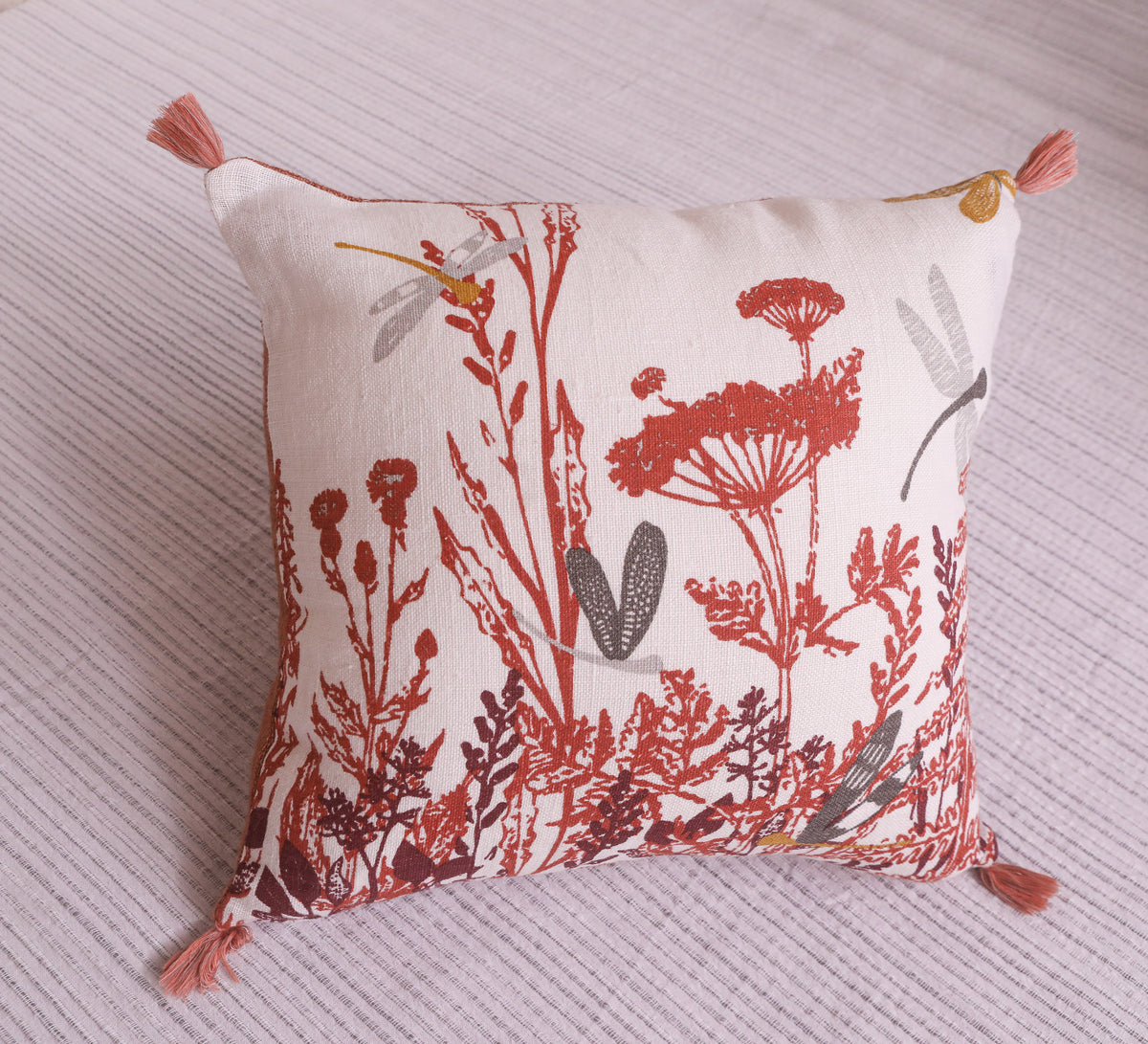 Dragonfly Linen cushion cover