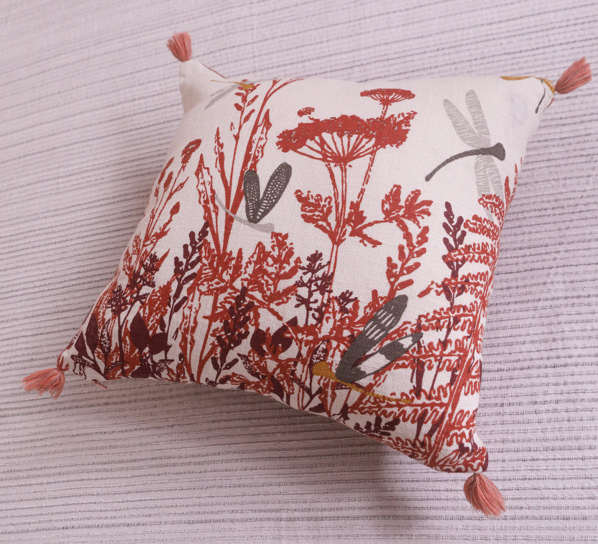 Dragonfly Linen cushion cover