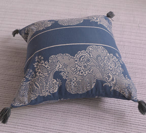 Blue lagoon printed 100% cotton cushion cover
