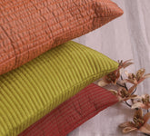 Quilted Silk Cushion Cover