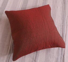 Quilted Silk  Cushion Cover