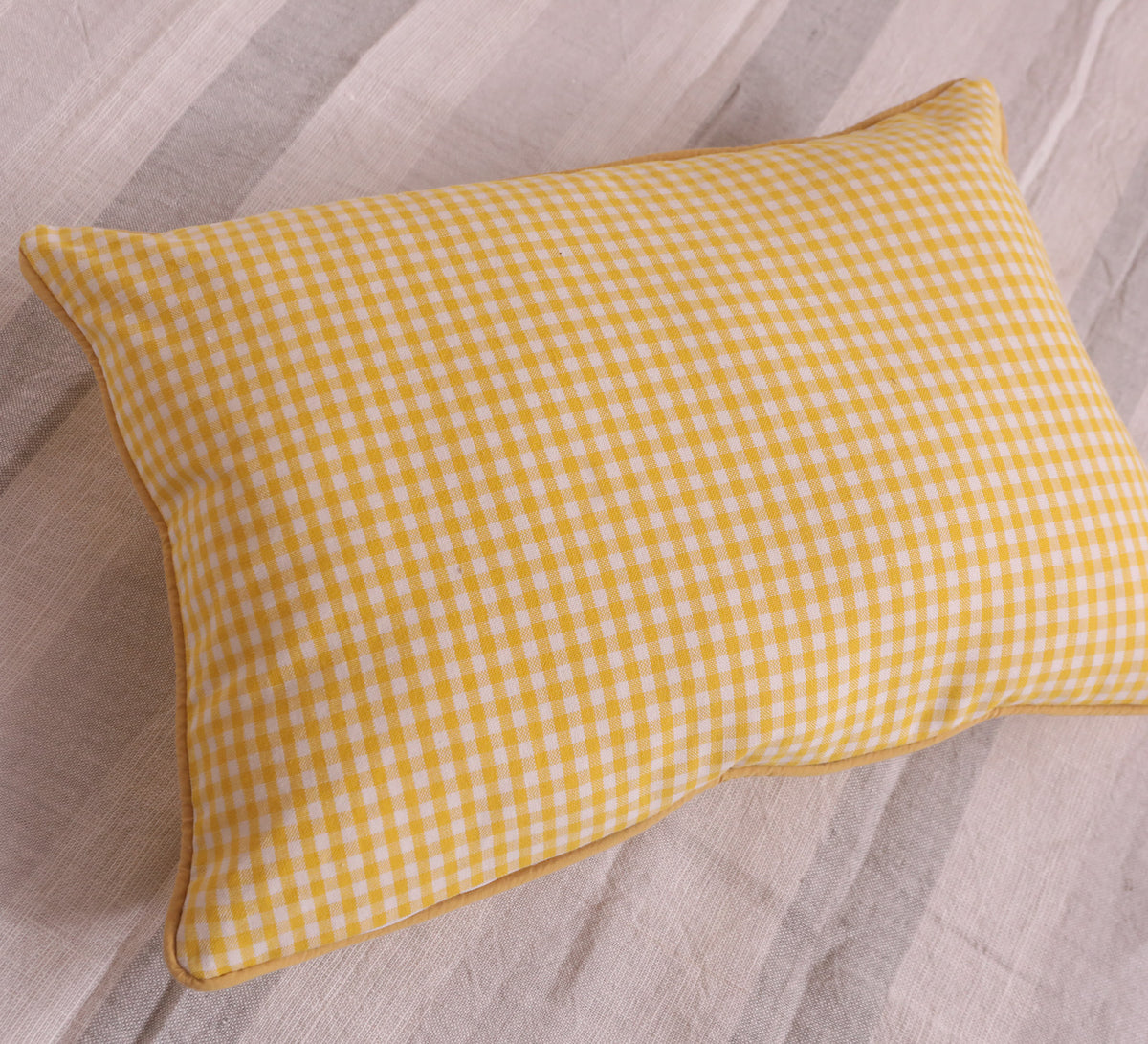 Quilted Silk Lumber  Cushion Cover