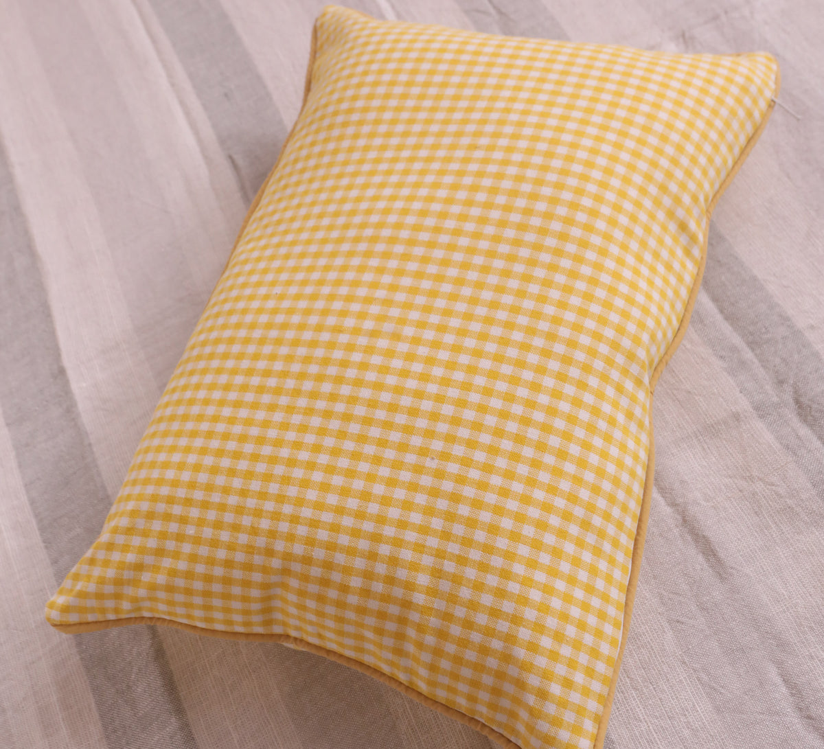 Quilted Silk Lumber  Cushion Cover