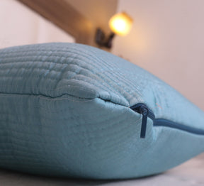 Quilted Silk Cushion Cover