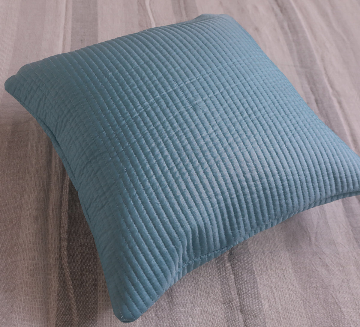 Quilted Silk Cushion Cover