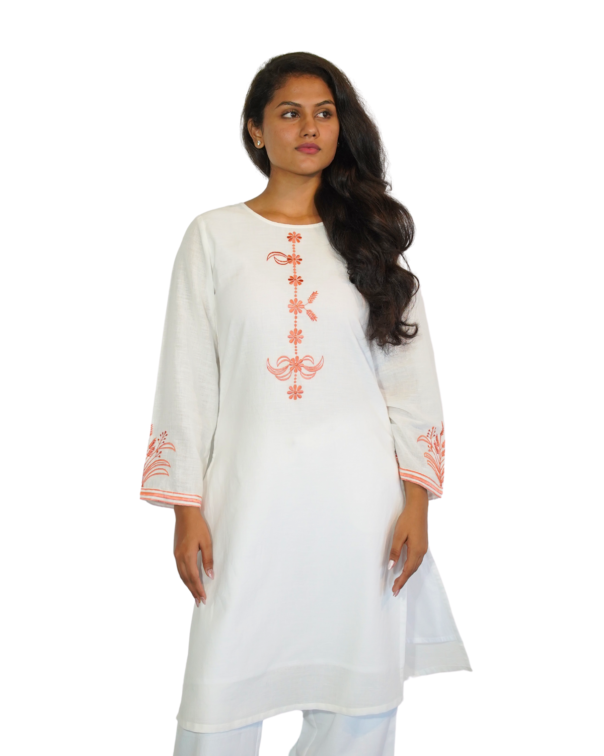 Taru and Agni muslin Kurta with embroidery