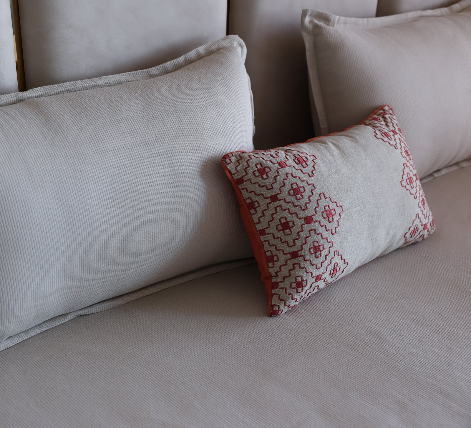 Ribbed 100% cotton bed sheet