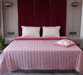 Red Stripe Double Bed Quilt