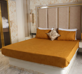 Retiyo Self Design Jacquard 100% Cotton Ultra Soft Bed Sheet