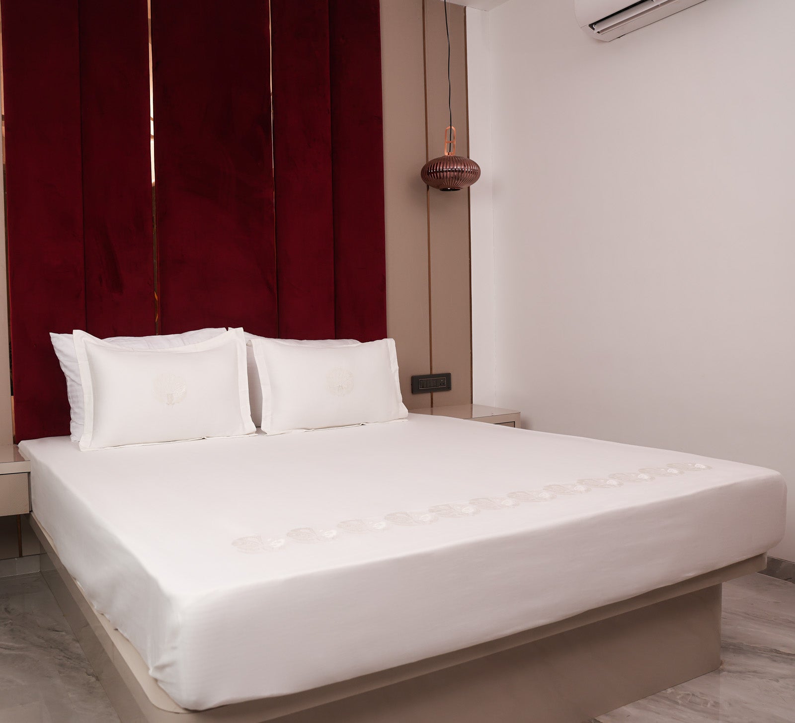 Satin Cotton Double  Bed Sheet