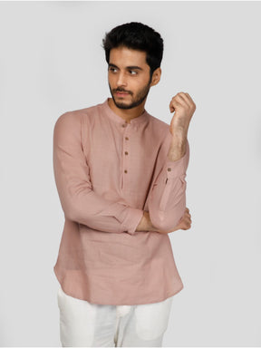 Eco Khadi Cotton Woodrose Shirt Kurta