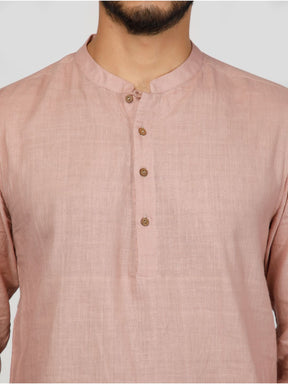 Eco Khadi Cotton Woodrose Shirt Kurta