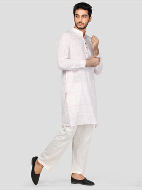 Eco Khadi Cotton Maroon Nep Long Kurta