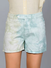 Eco Khadi Cotton Muslin Ombre Blue/Green Short