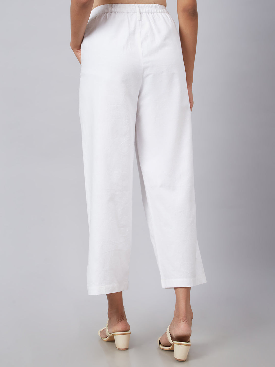 Eco Khadi Muslin White Classic Culotte